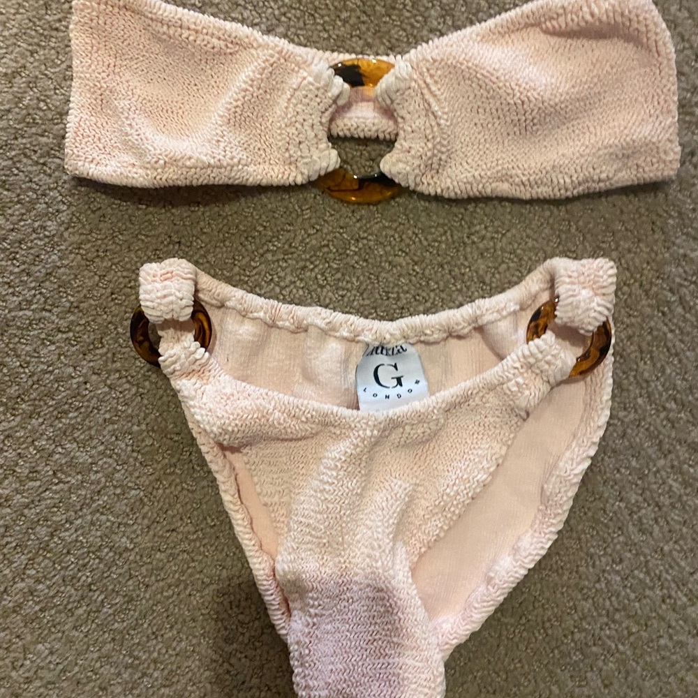 Hunza G Gloria bandeau bikini NWOT